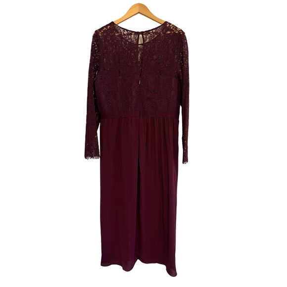 NWT City Chic Elegant Lace Midi Dress Womens Sz 18 Mulberry Whimsigoth Romantic - Picture 4 of 16